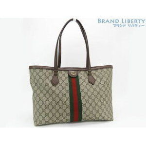 Gucci Ophidia Tote Bag GG Supreme Sherry Shoulder Bag Beige Black